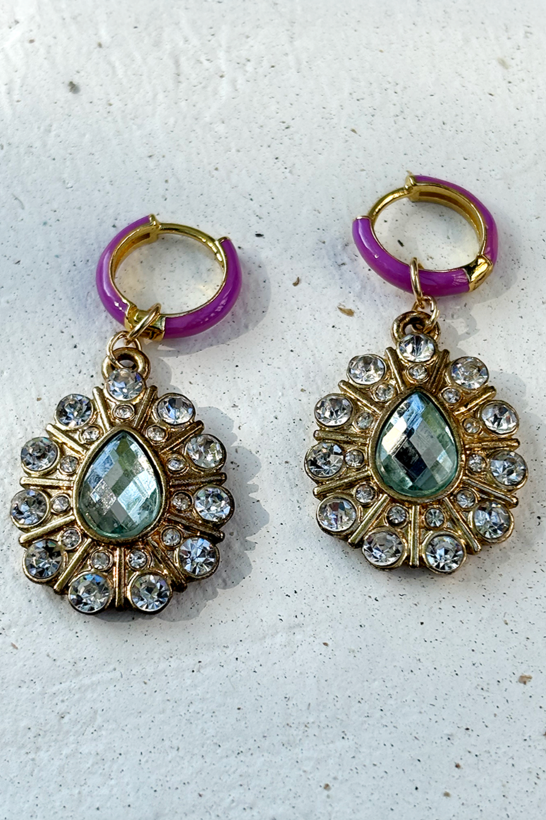 PL X RI - Lilac enamel & gems