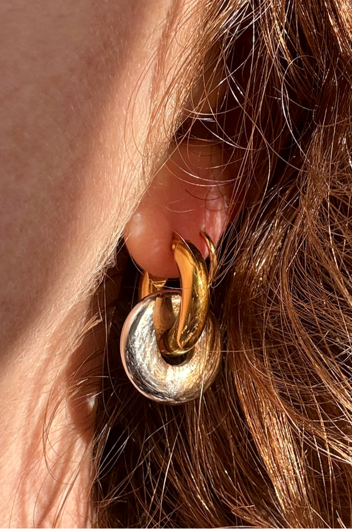 PL X RI - Mixed metal hoops