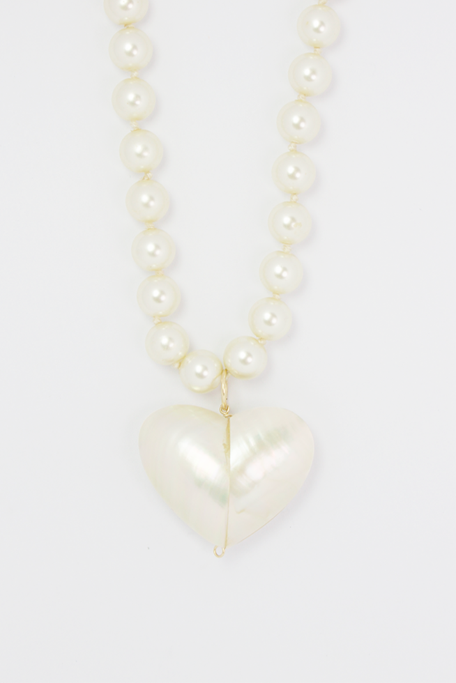 PL X RI - Heart pearl necklace