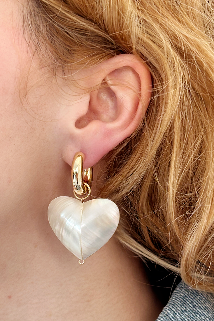 PEARLY HEART - Earrings