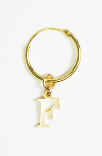 SAY MY NAME Hoop - Gold