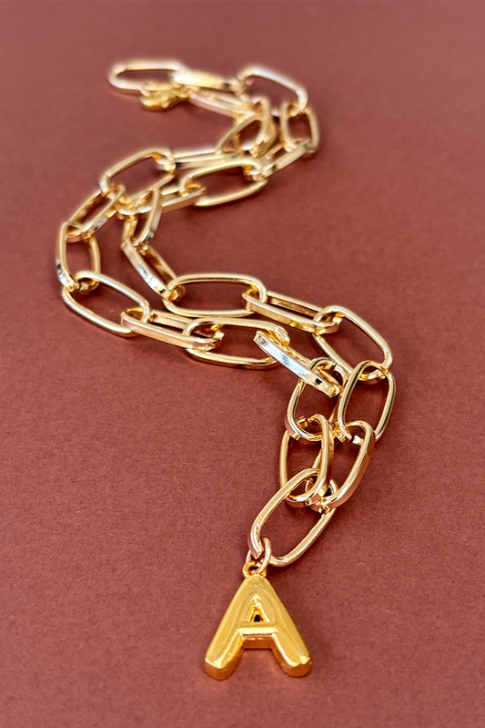 BUBBLE INITIAL - Gold letter