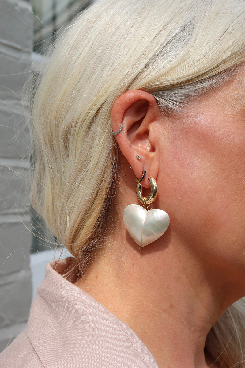 PEARLY HEART - Earrings