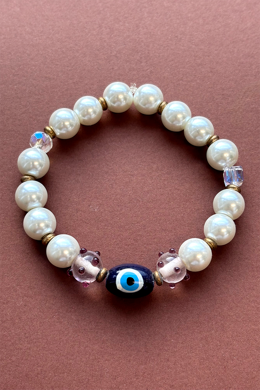 EVIL EYE with pearls