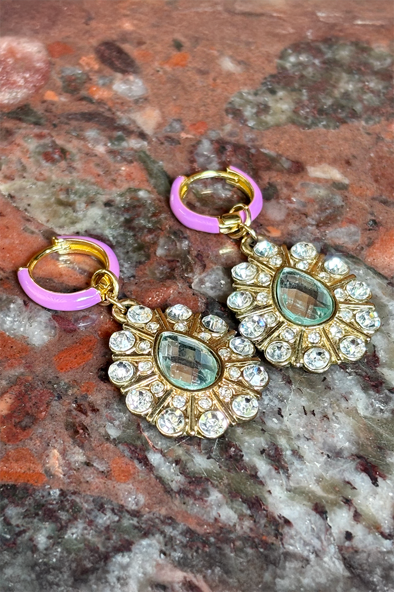 PL X RI - Lilac enamel & gems