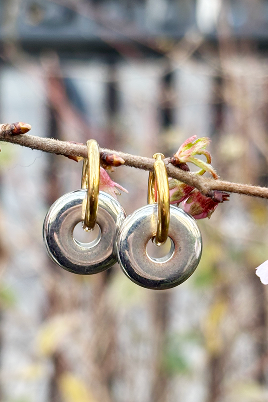 PL X RI - Mixed metal hoops