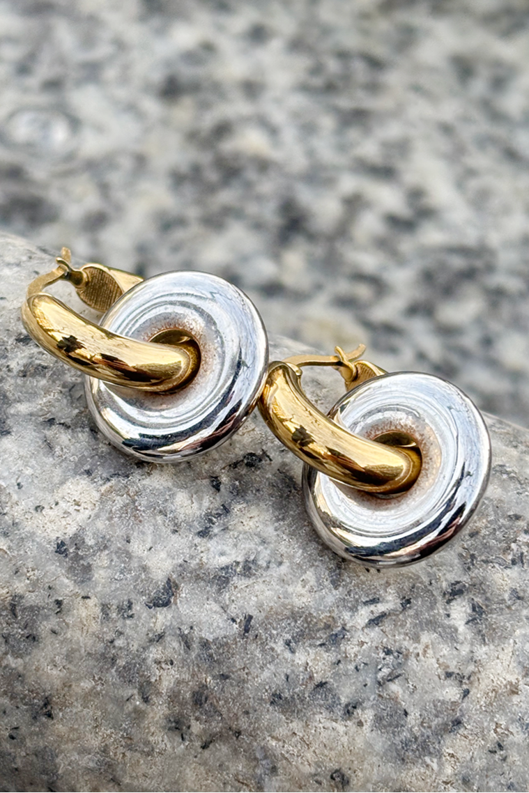 PL X RI - Mixed metal hoops