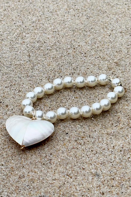 PL X RI - Heart pearl bracelet