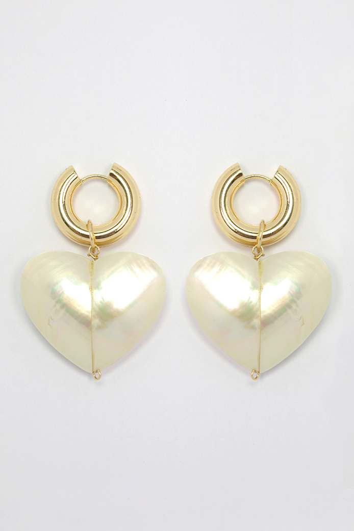 PEARLY HEART - Earrings