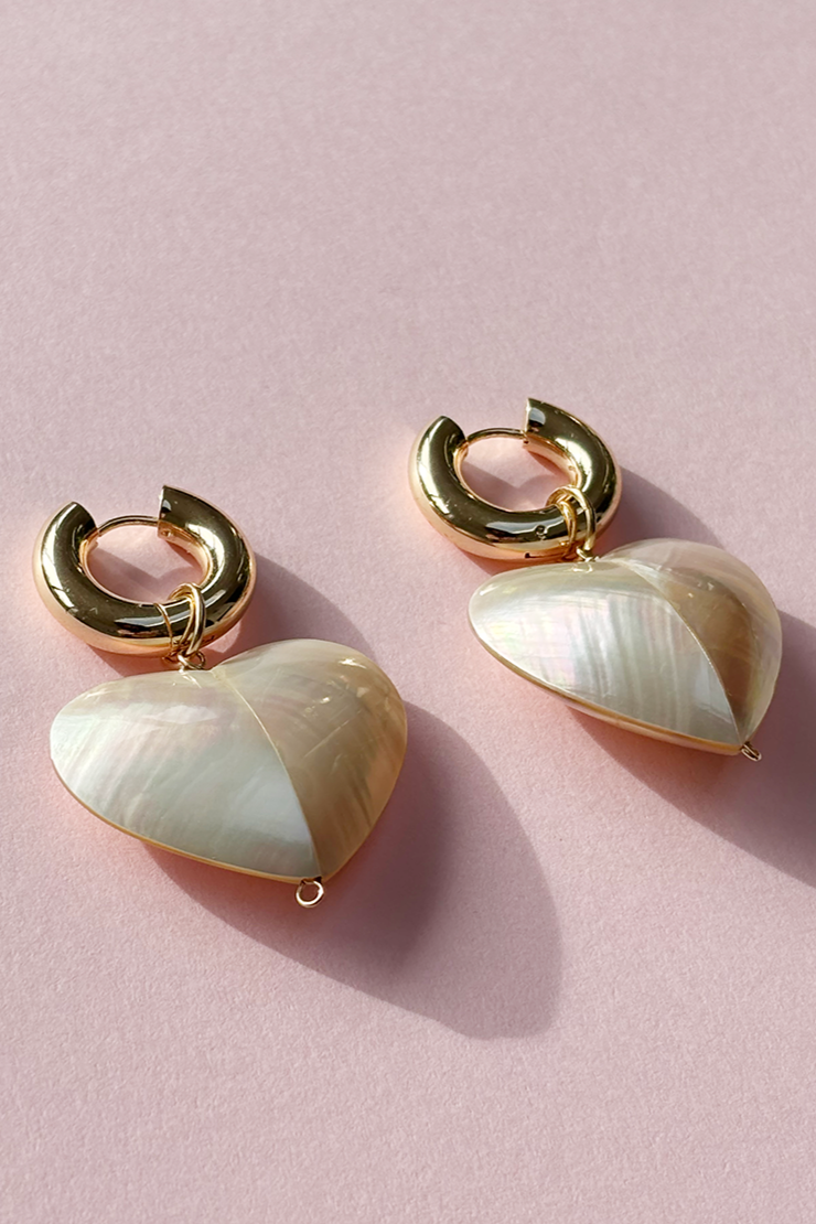 PEARLY HEART - Earrings